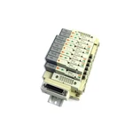(lot Of 10) Smc Sv Series Solenoid Valves W/SS5V1-FAR002 Pneumatic Manifold. Fixed Price $134.29.