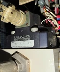 Moog 760-102A Electrohydraulic Servo Valve W/ Manifold Block Usa. Fixed Price $1400.00.