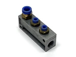 Festo FR-4-3/8B Pneumatic Distribution Block Manifold. Fixed Price $12.59.