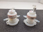 Lot Of 2 Furon High Purity Valve 1108555 + 1108547 1/4" Pneumatically Actuated. Fixed Price $199.99.