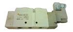 Smc SY9120-3DZ-03T Solenoid Operated Air Control Valve 4 Way Position 3/8"IN. Fixed Price $25.00.