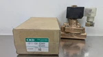 Ckd AD11-15A-02HAH-DC24V Solenoid Valve Brass 1/2". Fixed Price $156.02.