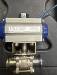 Vne Pneumatic Actuator PN63SR W/ Stainless Ball Valve Tri-clamp 1000 Wog. Fixed Price $70.00.