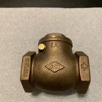 1-1/2" Fnpt Threaded Lead-free Brass Swing Check Valve, 200 Wog American. Fixed Price $27.00.