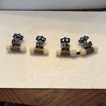 Lot Of 4 Nibco TI8 6-8 Solder Bronze Gate Valves W/ 2- 1/2 200 And 125. Fixed Price $27.99.
