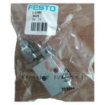 New In Box Festo 3628 L-3-M5 Roller Lever Drive Valve. Fixed Price $82.40.
