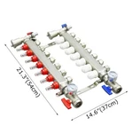 Preasion 7-LOOP Pex Radiant Floor Heating Manifold Set For 1/2. Fixed Price $202.10.