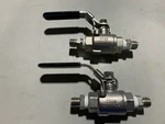 Two Ubv Haitima Ball Valves 3/8" 2000WOG CF8M, Nos. Fixed Price $22.49.