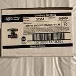 10-PACK Aqua Plumb 3/8FPTX 3/8OD Cp Straight Valve. Fixed Price $25.98.