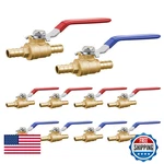 Vevor Pex Ball Valve 10 Pieces 1/2 In Brass Full Port. Fixed Price $57.37.