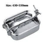 Preasion Pressure Rectangular Manhole Cover Sanitary Tank Square Manway Door 17". Fixed Price $195.98.