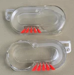 Bissell Pro Heat 2X 8920/8930/8960/9200/9300/9400 Clear End Caps W/edge Brushes. Fixed Price $24.00.