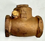 Milwaukee 510T Bronze Swing Check Valve 1-1/2" Npt 150-S 300-W, Ptfe Disc. Fixed Price $131.71.