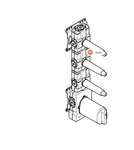 Dornbracht 35531970 Xtool Concealed Thermostat Rough With Volume Controls 3/4". Fixed Price $1268.88.