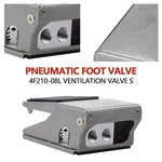 Pneumatic Foot Pedal Valve FV-320 Momentary Way Position 1/4"PT Threadedhsun. Fixed Price $17.66.