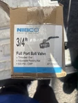 Nibco T-FP600A-LF 3/4" Fipt Brass Ball Valve Lot Of 9. Fixed Price $130.00.