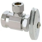 Brasscraft Multi Turn Angle Stop 1/2" Fip Inlet 3/8" Od Comp OR17X. Fixed Price $7.99.