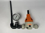 Stubbe Dhv 715 Pressure Relief Valve With Millipore Glycerin Gauge. Fixed Price $329.00.