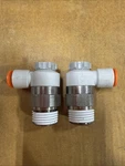 (2) Smc AS4201F Speed Control Valve 1/2 Npt - 3/8 Tube New Open Box Lot Of. Fixed Price $17.50.