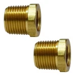 2-PACK 3/4" Mip X 1/2" Fip Watts Bushing Reducer Brass Pipe Fitting Npt. Fixed Price $10.95.