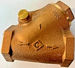 Crane 1" Y Swing Check Valve Brass Female Threaded 200 Cwp. Fixed Price $32.99.