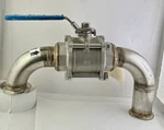 Vci 2 CF8M Ball Valve 316L Stainless Welded 90 Flange Extension Locking Handle. Fixed Price $43.16.