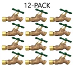Arrowhead Brass No-kink Hose Bibbs 1/2 Compression X 3/4 Male Thread -(12-PACK). Fixed Price $120.00.