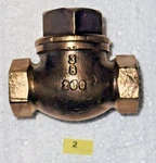 Brass Check Valve 3/8" Oic 200 Water Hit Miss Steam. Fixed Price $24.99.
