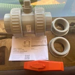 Georg Fischer Corzan 163375007 Ball Valve, 2" Cpvc DN50 Pvc-c New In Open Box. Fixed Price $116.99.