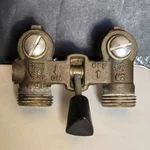 Vintage Watts Brass/bronze Washing Machine Shutoff Valve 1/2" 2-M2 Single Lever. Fixed Price $41.99.