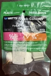 Watts Quick Connect Plastic Female Straight Valve 1/2"FIP X1/4"CTS #35520806 New. Fixed Price $9.95.