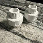 (2) Pvc Union Homewerks Worldwide Schedule 40 1/2IN Slip X Dia.. Fixed Price $13.00.