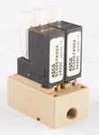 (lot Of 5) Manifold W/ Dual 24V Asco Rocker Solenoid Fluid Isolation Valves. Fixed Price $26.98.