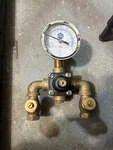Bradley S19-2000 Mixing Valve Assembly Brass Tee With Temperature Gauge. Fixed Price $350.00.