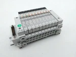 Smc 10-VQ1101NY-5 Pneumatic Solenoid Manifold Assembly. Fixed Price $385.00.