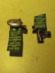 Keeney Brass Quarter Turn Angle Valve 102984 Inlet 3/8FIP Outlet Od. Fixed Price $13.00.