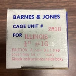 Barnes & Jones Cage Unit 2818 For Illinois 1/2" 1G Steam Trap Interior F111. Fixed Price $29.99.