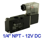 1/4" 3 Way Position Electric Solenoid Air Directional Control Valve 12V Dc. Fixed Price $29.99.