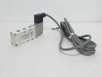 238947 Old-stock; Smc NVF5120-3DOB-02T Air Solenoid Valve; 0.15-0.7MPA; 110VAC. Fixed Price $44.04.