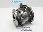 3" Nj Flanged Ball Valve 316 Ss 150# CF8M 39150313600MTT248 (used).. Fixed Price $220.00.