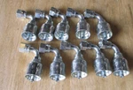 10 Pack Genuine Parker Hydraulic Hose Fittings 13943-4-4 Fjic 90 Degree. Fixed Price $65.00.