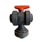Nibco MA782AD Chemtrol Ball Valve 3WAY True Union 2IN Fnpt Pvc Fkm T45M3-V. Fixed Price $74.30.