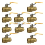 10 Pc 1" Npt Brass Ball Valve Full Port Shut-off Csa Approved 600PSI Wog. Fixed Price $119.97.
