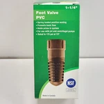 New Proplumber Water Pump Foot Valve Part Pvc 1-1/4 1.25" 31.8MM PPFV125-PL. Fixed Price $15.95.