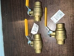New Watts 1" FBVS-3C Brass Full Port Sweat Piece Ball Valves B21. Fixed Price $79.99.