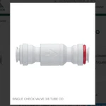 Single Check Valve Tube Od # 3/8SCV-US. Fixed Price $13.60.