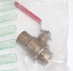 Red White 1" Ball Valve 5049AB, Inch Lead Free Brass, Sweat Fitting. Fixed Price $19.95.