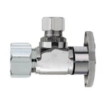 Plumb Pak PP20061LF 5/8 Od X 3/8-IN Brass Chrome 1/4-TURN Angle Shut-off Valve. Fixed Price $11.99.