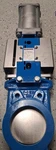New! Orbinox Ex Series Knife Gate Valve, 4" PN10, Pneumatic Actuated. Epdm Seat,. Fixed Price $1250.00.