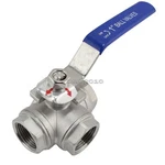 1" Inch Npt 3-WAY Threaded Ball Valve Female Port Type WOG1000 Ss 304 Oil. Fixed Price $28.99.